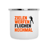 Darts-Emaille-Tassen mit originellen Motiven