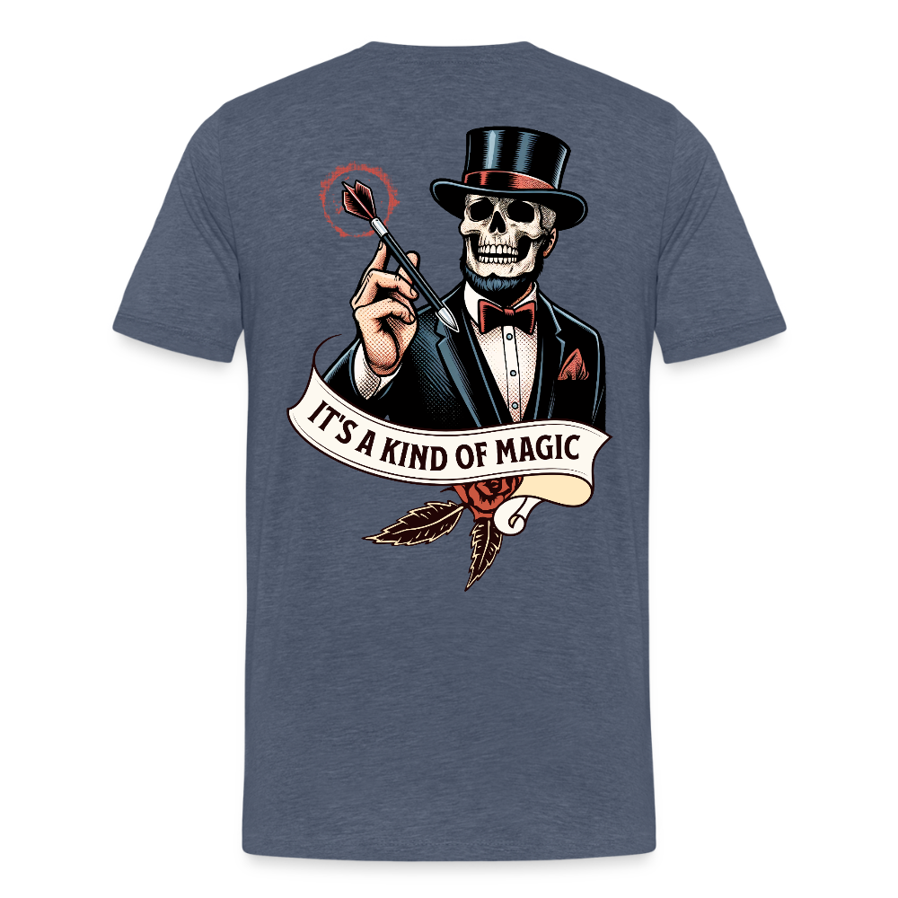 Magic T-Shirts Variante 2 Hexe - Blau meliert