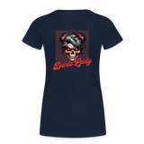 Frauen Premium Darts T-Shirt: Darts Lady - Navy