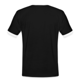 Kontrast Fun T-Shirt Motiv "Ha du Grasdaggl" (Druck vorne) - Schwarz/Weiß