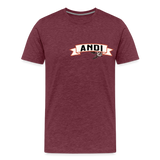 Magic T-Shirts Variante 2 Andi - Bordeauxrot meliert