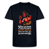 Darts-T-Shirt Motiv "Matchwinner" fuer maenner (Druck vorne, dunkle stoffe) - Navy