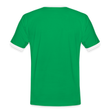 Kontrast-Darts-T-Shirt Motiv "Schwarzwald Perfekt" - Kelly Green/Weiß