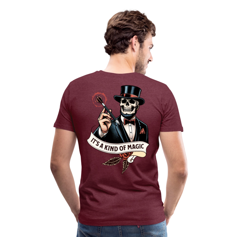 Magic T-Shirts Variante 2 Sabine - Bordeauxrot meliert