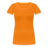 Premium Darts-T-Shirt Motiv "Only Ladies Skull" - Orange