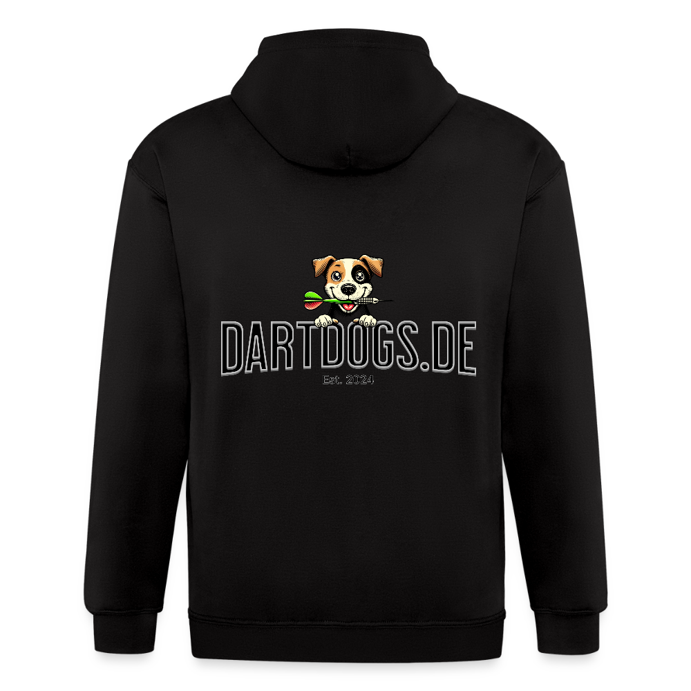 Männer Heavyweight Kapuzenjacke Dartdogs - Schwarz