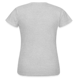 Frauen Darts-T-Shirt Motiv "Schwarzwald Perfekt" (druck vorne) - Grau meliert