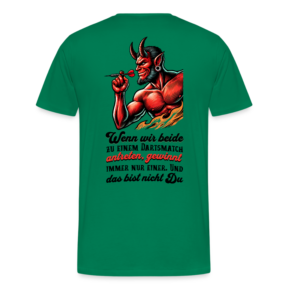 Darts-T-Shirt Motiv "Matchwinner" (Druck hinten) - Kelly Green