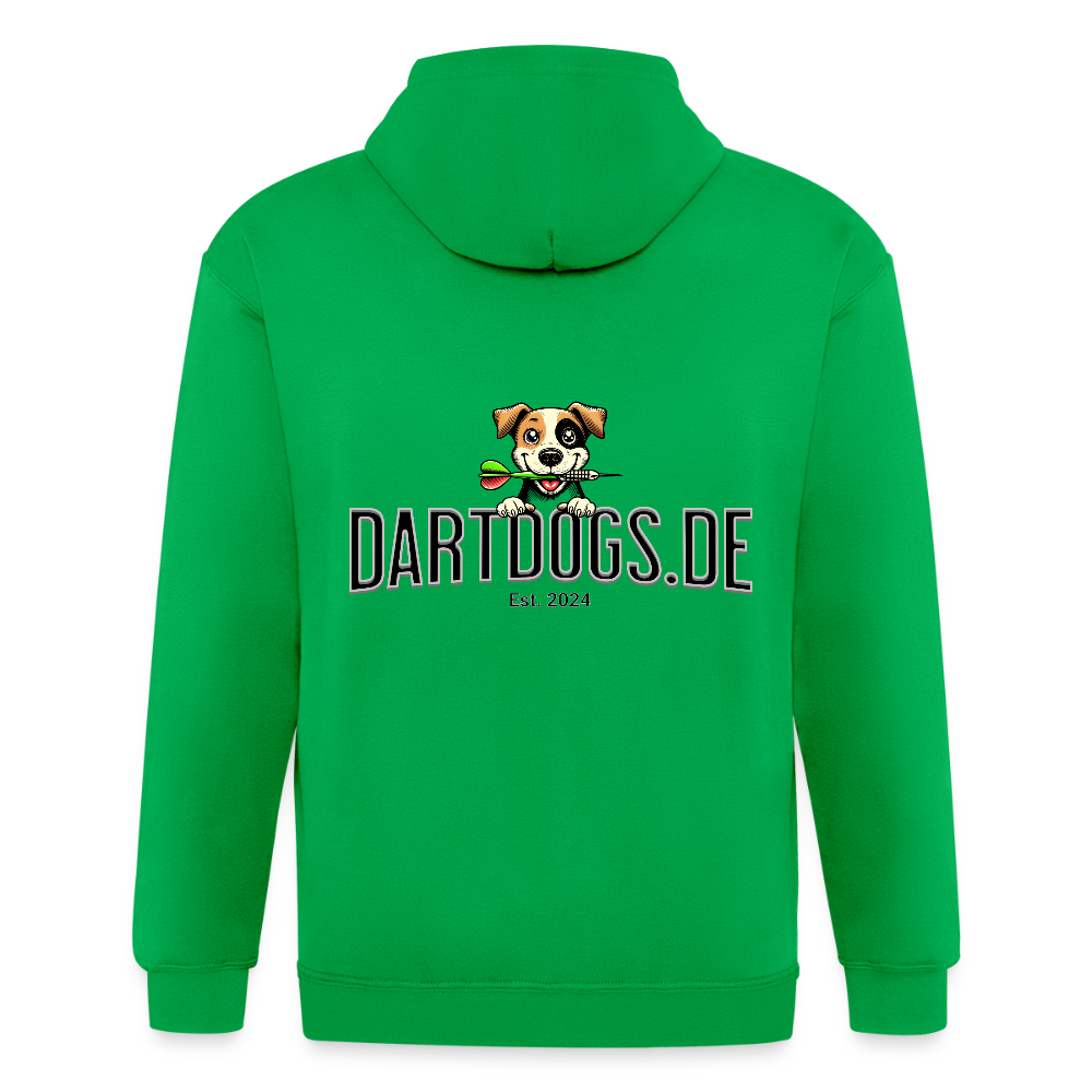Männer Heavyweight Kapuzenjacke Dartdogs - Kelly Green