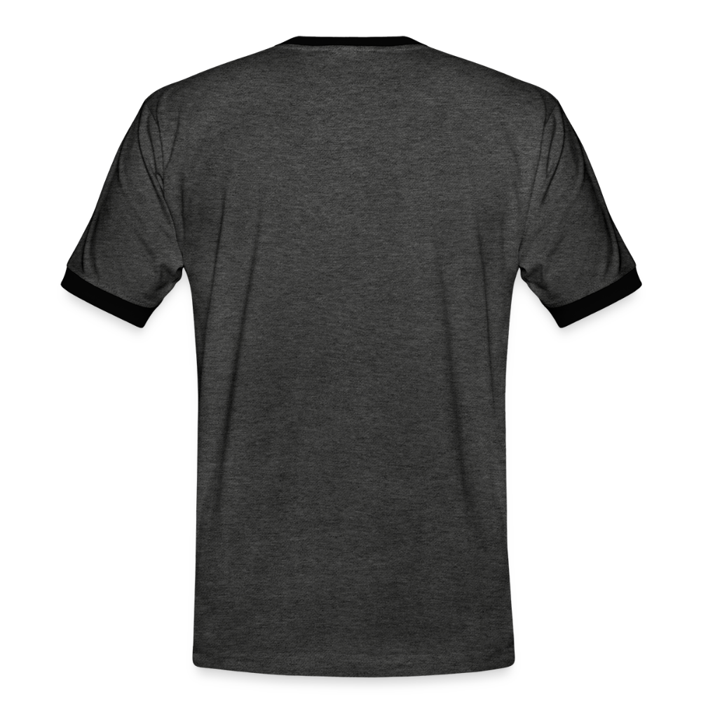 Kontrast Fun T-Shirt Motiv "Ha du Grasdaggl" (Druck vorne) - Anthrazit/Schwarz