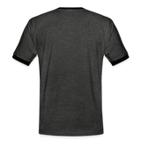 Kontrast Fun T-Shirt Motiv "Ha du Grasdaggl" (Druck vorne) - Anthrazit/Schwarz