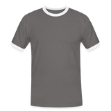 Kontrast Darts T-Shirt Motiv "Next Big Points" fuer maenner (druck hinten) - Dunkelgrau/Weiß