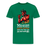 Darts-T-Shirt Motiv "Matchwinner" fuer maenner (Druck vorne, dunkle stoffe) - Kelly Green