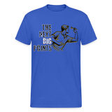 Gildan Heavy Darts T-Shirt Motiv "Next Big Points" fuer maenner (druck vorne) - Königsblau