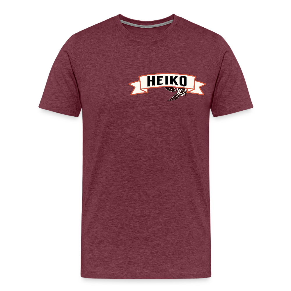 Magic T-Shirts Variante 2 Heiko - Bordeauxrot meliert