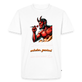 Darts-T-Shirt Motiv "Matchwinner" fuer maenner (Druck vorne, dunkle stoffe) - Weiß