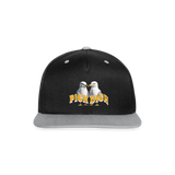 Kontrast Snapback Motiv "Pick Dich" - Schwarz/Grau