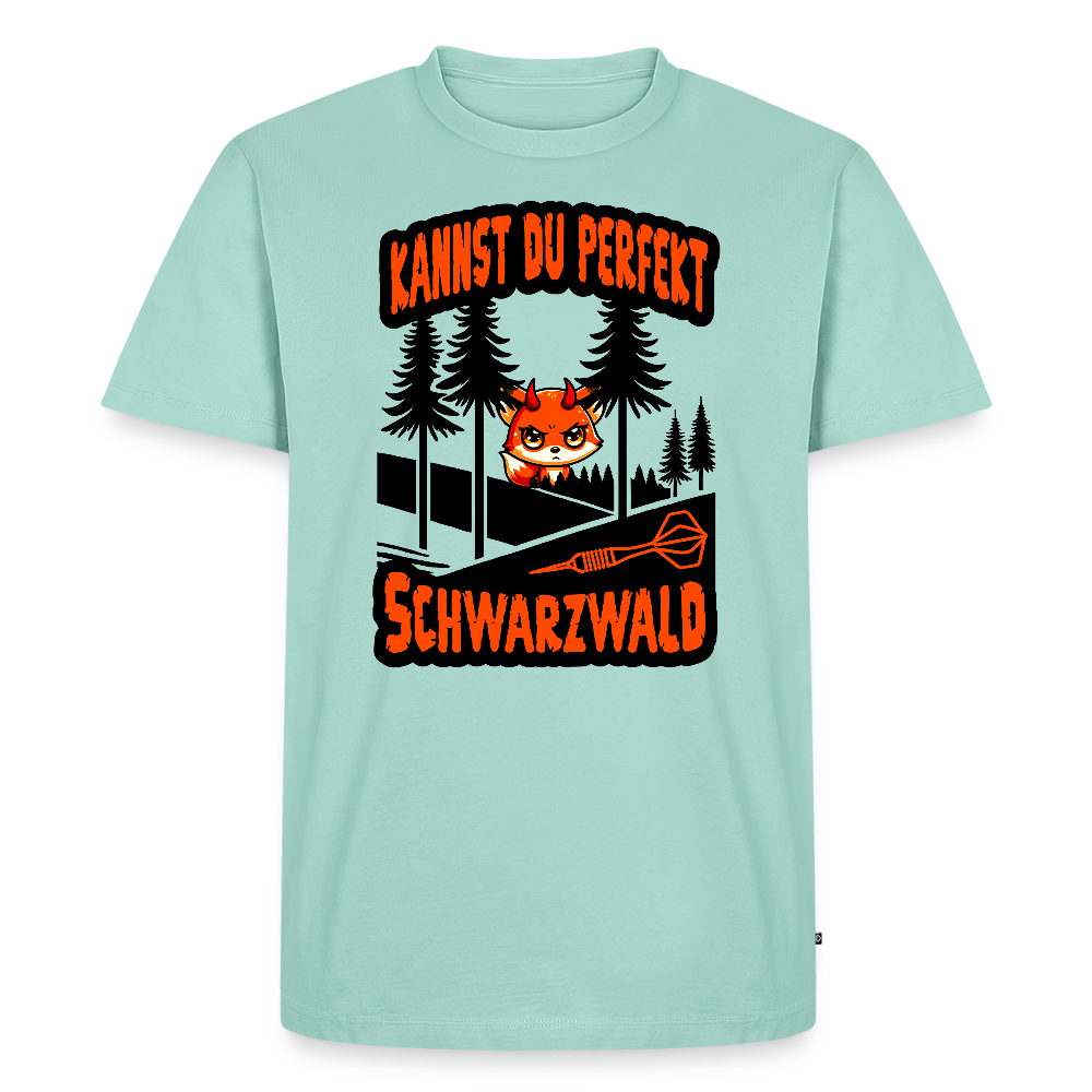 Premium-Darts-T-Shirt Motiv "Schwarzwald Perfekt" (druck vorne) - Mint 