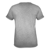 Vintage Darts-T-Shirt Motiv "Chill and Win" (Druck vorne) - Vintage Grau
