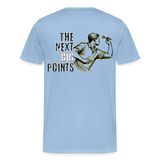 Premium Darts T-Shirt Motiv "Next Big Points" - Sky