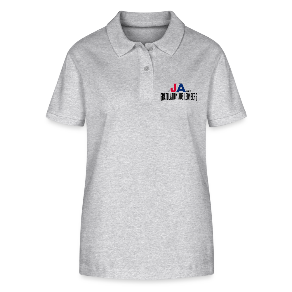 Frauen Poloshirt Variation 1 - Grau meliert
