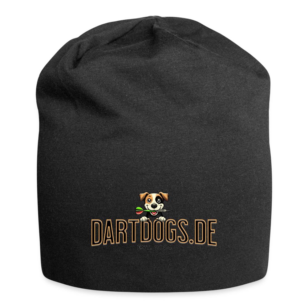 Jersey-Darts-Beanie "Motiv Dartdogs" Unisex - Schwarz