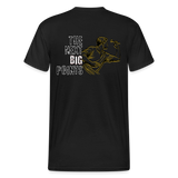 Gildan Heavy Darts T-Shirt Motiv "Next Big Points" fuer maenner (druck hinten) - Schwarz