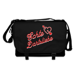 Darts-Umhaengetasche Motiv "Echte Dartsliebe" - Schwarz/Schwarz