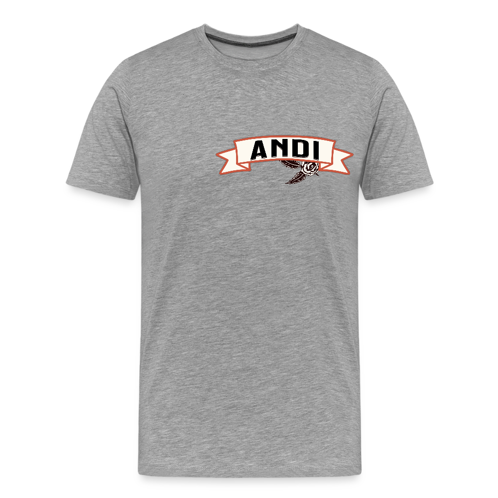 Magic T-Shirts Variante 2 Andi - Grau meliert
