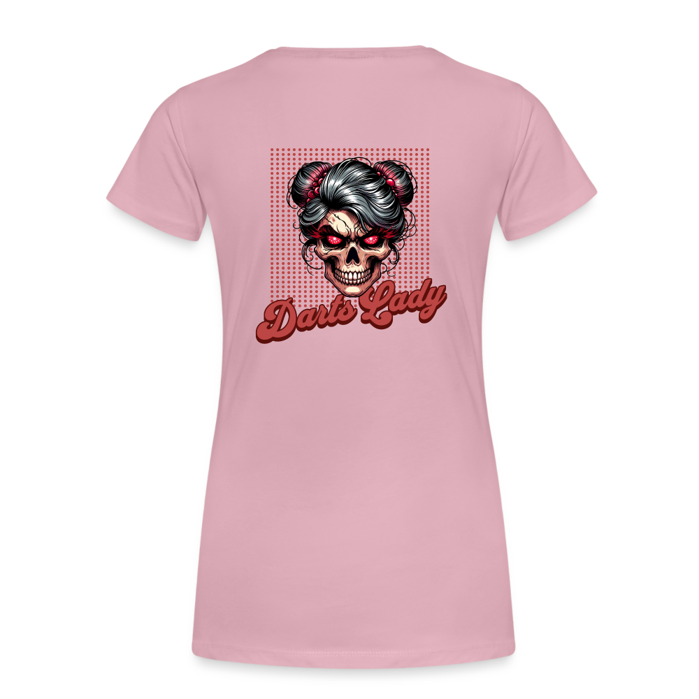 Frauen Premium Darts T-Shirt: Darts Lady - Hellrosa