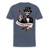 Magic T-Shirts Variante 2 Andi - Blau meliert