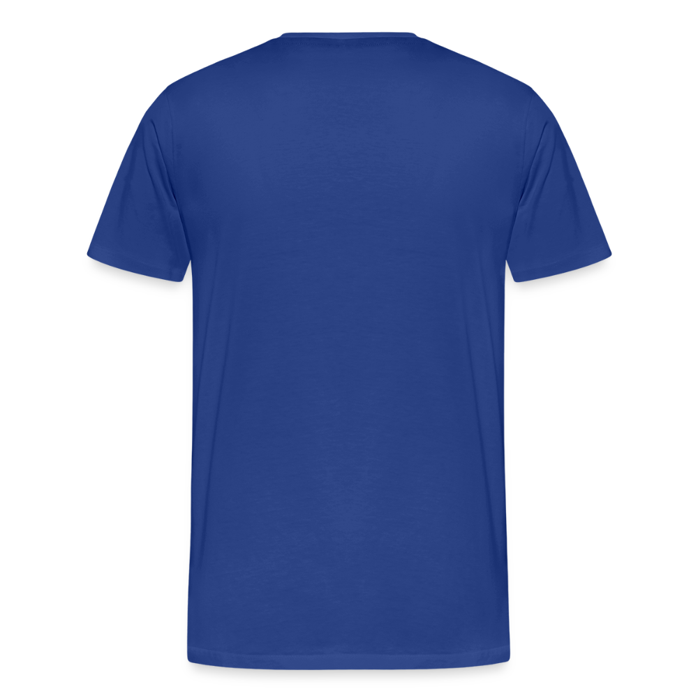 Darts-T-Shirt Motiv "Matchwinner" fuer maenner (Druck vorne, dunkle stoffe) - Königsblau