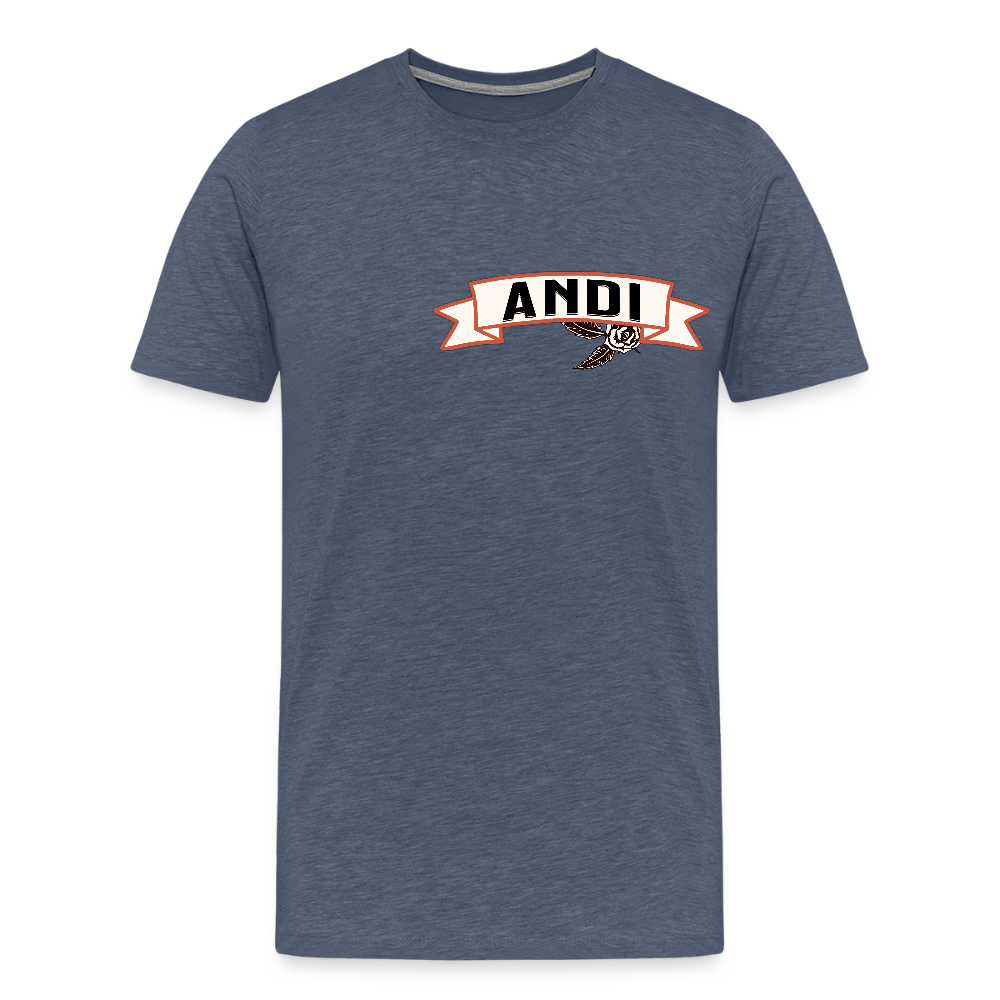 Magic T-Shirts Variante 2 Andi - Blau meliert