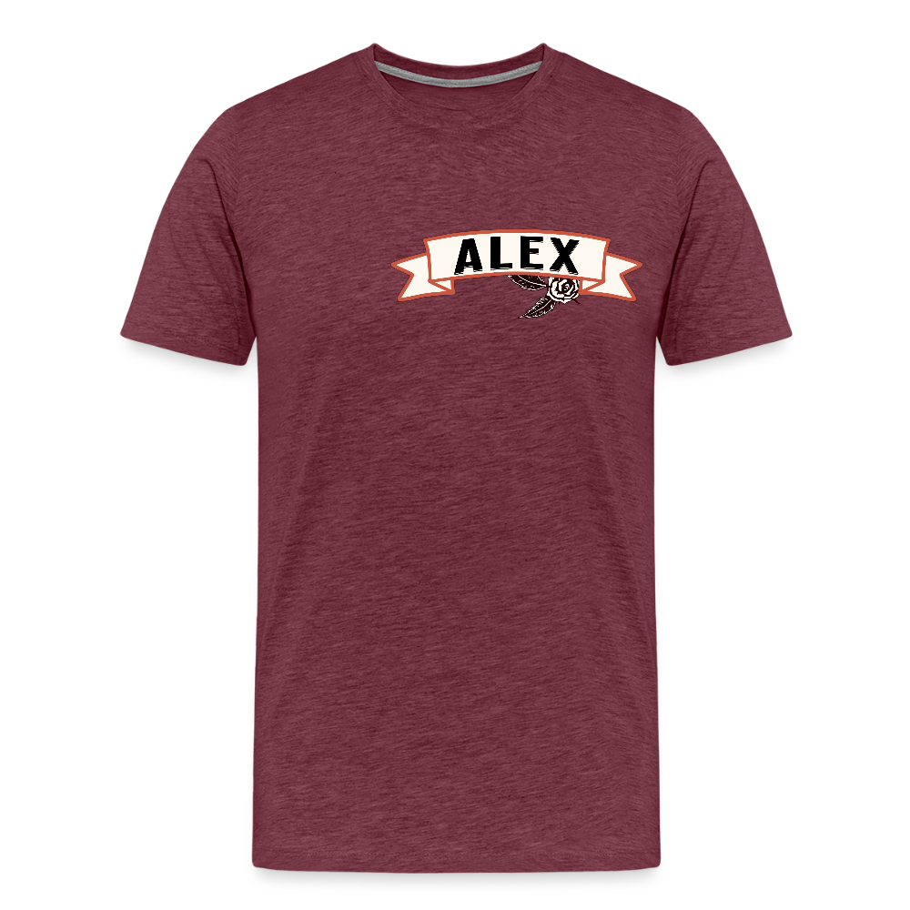 Magic T-Shirts Variante 2 Alex - Bordeauxrot meliert