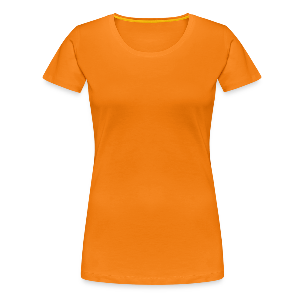 Frauen Premium Darts T-Shirt: Darts Lady - Orange