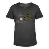 Vintage Darts T-Shirt Motiv "Next Big Points" (Druck vorne) - Vintage Schwarz