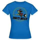 Frauen Darts-T-Shirt Motiv "Darts Witch" (druck vorne) - Royalblau