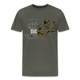 Premium Darts T-Shirt Motiv "Next Big Points" - Asphalt