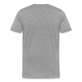 Premium-Darts-T-Shirt Motiv "Dartsfluch" (druck vorne) - Grau meliert