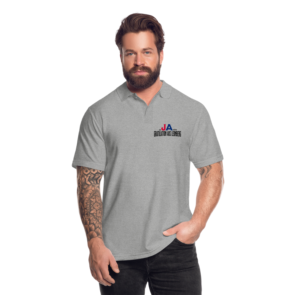 Männer Poloshirt Variation 1 - Grau meliert