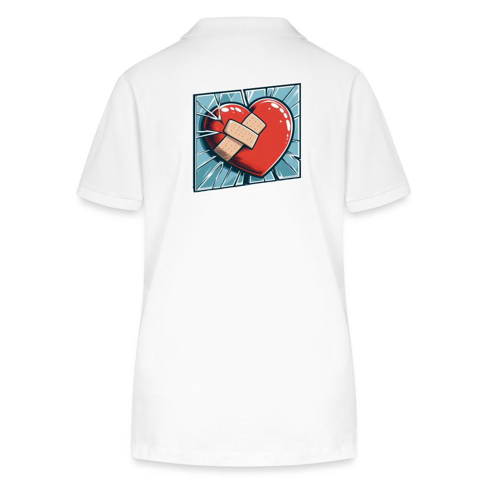 Frauen Poloshirt Variation 1 - Weiß