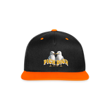 Kontrast Snapback Motiv "Pick Dich" - Schwarz/Neonorange