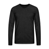 Männer Premium Langarmshirt Motiv Grasdaggl fuer Maenner (Druck vorne) - Anthrazit