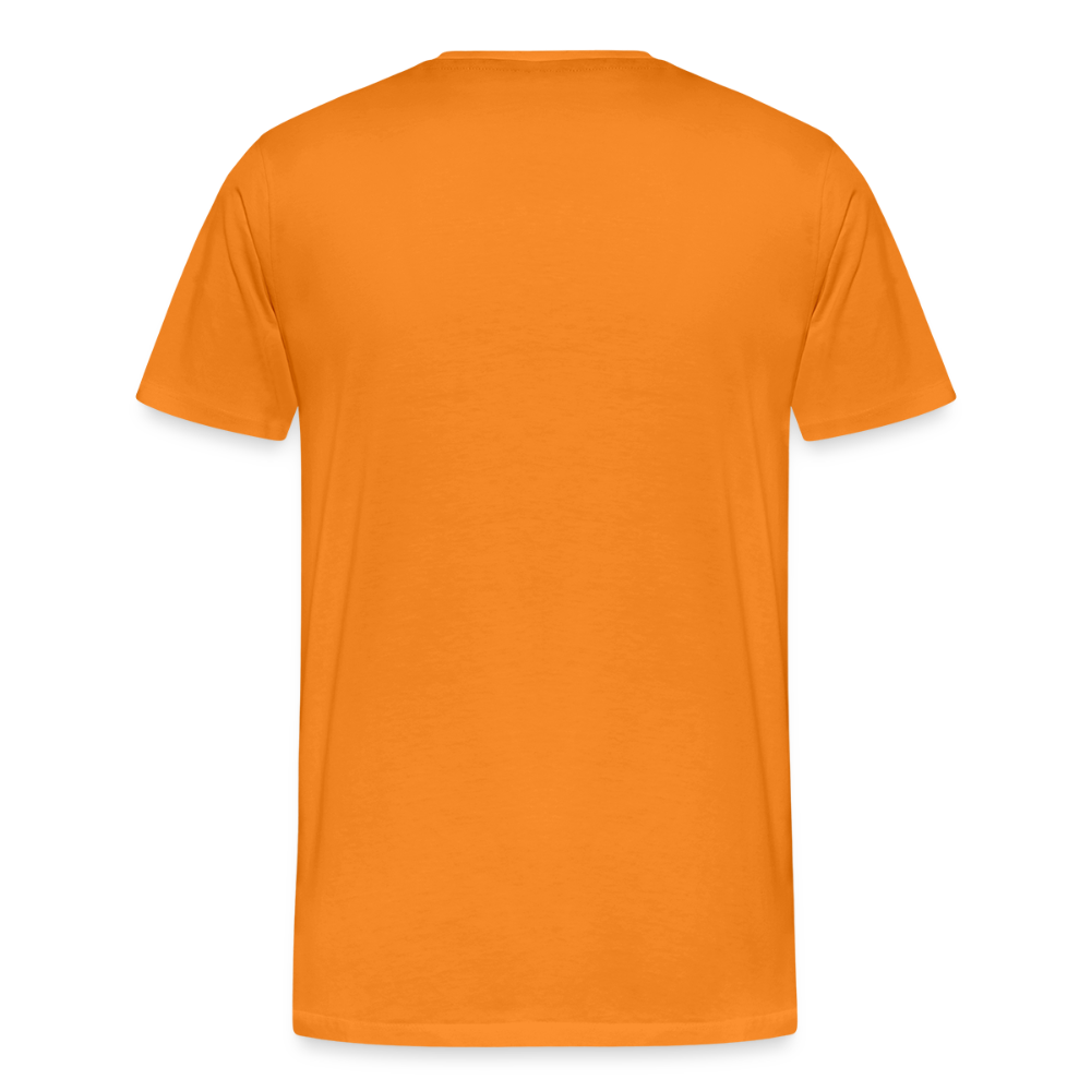 Maenner Fun T-Shirt Motiv "Grasdaggl" (Druck vorne) - Orange