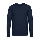 Männer Premium Langarmshirt Motiv Grasdaggl fuer Maenner (Druck vorne) - Navy