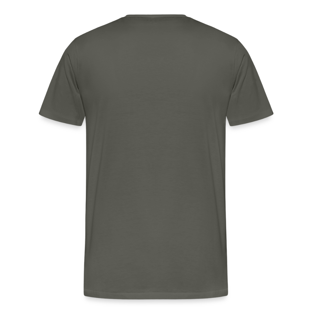 Maenner Fun T-Shirt Motiv "Grasdaggl" (Druck vorne) - Asphalt