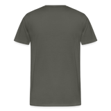 Maenner Fun T-Shirt Motiv "Grasdaggl" (Druck vorne) - Asphalt