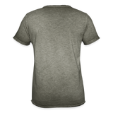 Vintage Darts-T-Shirt Motiv "Chill and Win" (Druck vorne) - Vintage Khaki