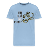 Premium Darts T-Shirt Motiv "Next Big Points" - Sky