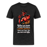 Darts-T-Shirt Motiv "Matchwinner" fuer maenner (Druck vorne, dunkle stoffe) - Anthrazit